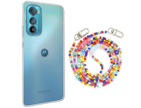 Funda cristal con Rosario colorful para Motorola Edge 30
