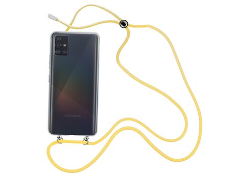 Funda cristal con Cordón Amarillo para Samsung Galaxy A71