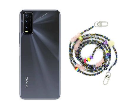 Funda cristal con Rosario smile para Vivo Y20s