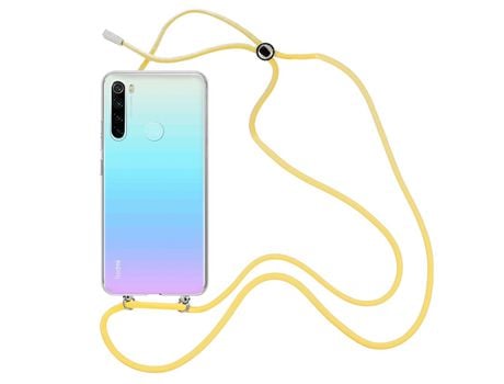 Funda cristal con Cordón Amarillo para Xiaomi Redmi Note 8