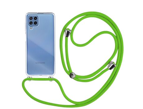 Funda cristal con Cordón verde para Samsung Galaxy M32