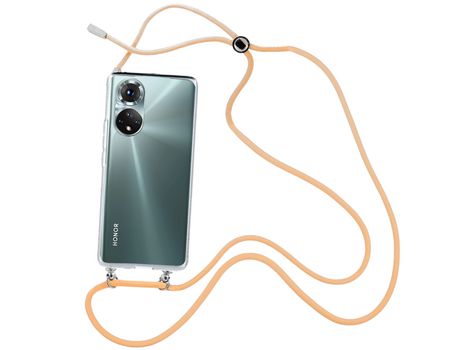 Funda cristal con Cordón Naranja para Huawei P50