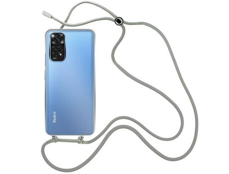 Funda cristal con Cordón Gris para Xiaomi Poco M4 Pro