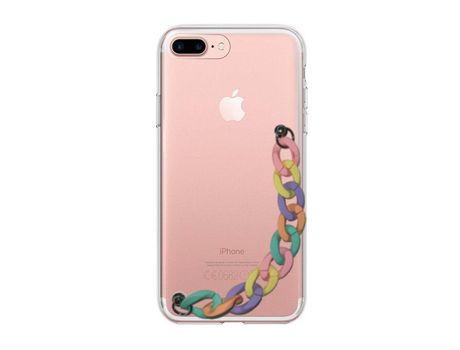Funda cristal con Soporte rainbow para iPhone 8 Plus