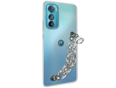 Funda cristal con Soporte diamante para Motorola Edge 30
