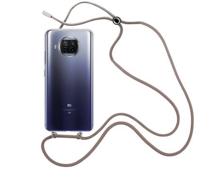Funda cristal con Cordón Marrón para Xiaomi Mi 10T Lite