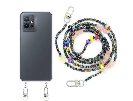 Funda cristal con Rosario smile para Vivo Y55 5G