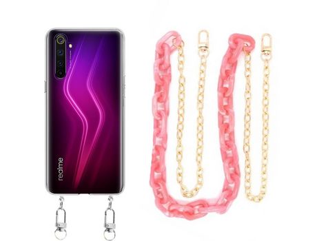 Funda cristal con Cordón Naranja para Google Pixel 7 Pro