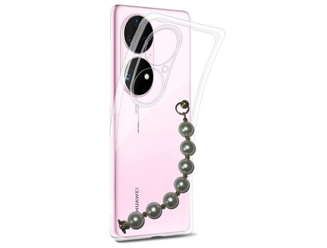 Funda cristal con Soporte pérola para Huawei P50 Pro