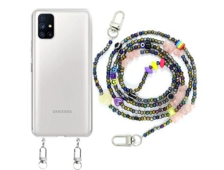 Funda cristal con Rosario smile para Samsung Galaxy M51