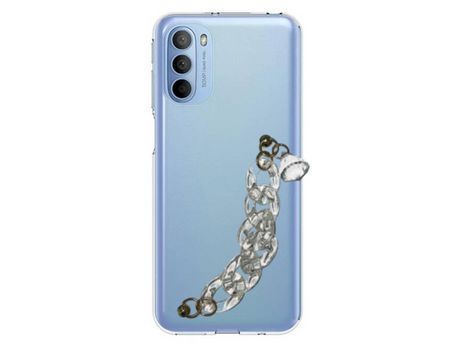 Funda cristal con Soporte diamante para Motorola Moto G31