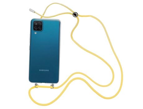 Funda cristal con Cordón Amarillo para Samsung Galaxy M12