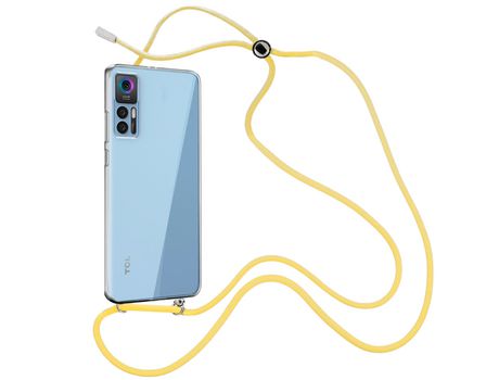 Funda cristal con Cordón Amarillo para TCL 30 5G