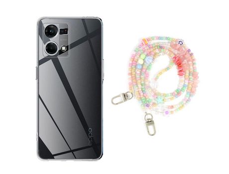 Funda cristal con Rosario baby para Oppo Reno 7