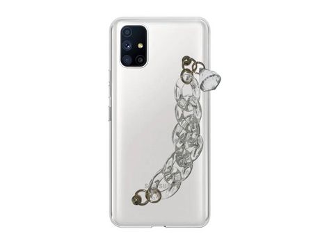 Funda cristal con Soporte diamante para Samsung Galaxy M51
