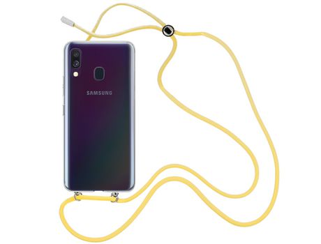 Funda cristal con Cordón Amarillo para Samsung Galaxy A40