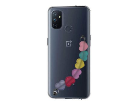 Funda cristal con Soporte Corazones para Oneplus Nord N100