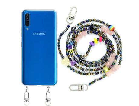 Funda cristal con Rosario smile para Samsung Galaxy A50