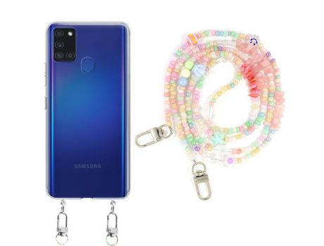 Funda cristal con Rosario baby para Samsung Galaxy A21s