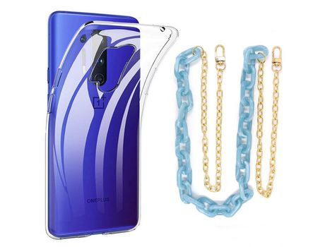 Funda cristal con Cordón azul para iPhone 13 Pro
