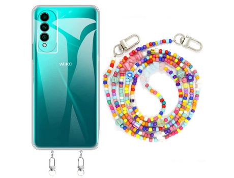 Funda cristal con Rosario colorful para Wiko T50
