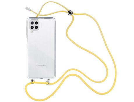 Funda cristal con Cordón Amarillo para Samsung Galaxy M22