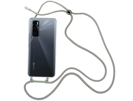 Funda cristal con Cordón Gris para Vivo Y70