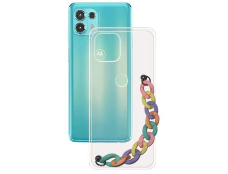 Funda cristal con Soporte rainbow para Motorola Edge 20 Lite