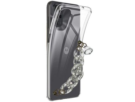 Funda cristal con Soporte diamante para Motorola Moto G22