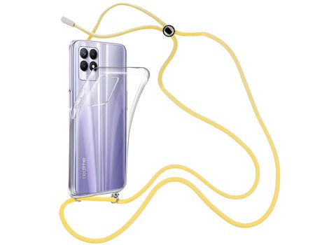 Funda cristal con Cordón Amarillo para Realme Narzo 50