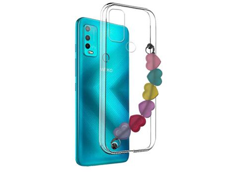 Funda cristal con Soporte Corazones para Wiko U30