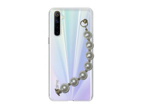 Funda cristal con Soporte perola para Realme 6