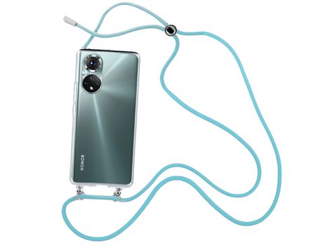 Funda cristal con Cordón azul para Huawei P50