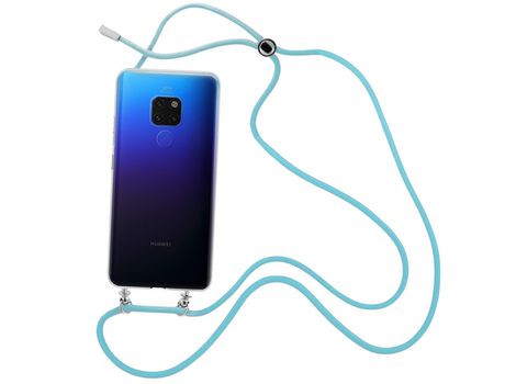 Funda cristal con Cordón Cadena azul para Realme Narzo 30 5G