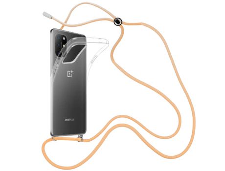 Funda cristal con Cordón Naranja para Oneplus 8T