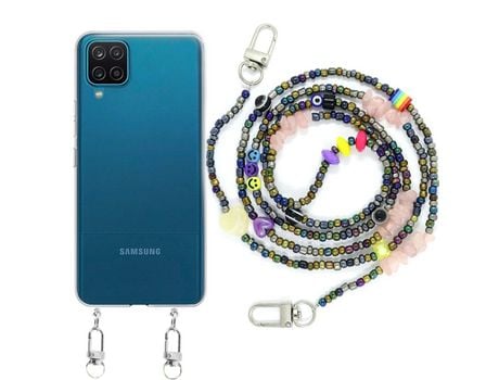 Funda cristal con Rosario smile para Samsung Galaxy M12