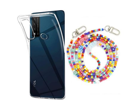 Funda cristal con Rosario colorful para TCL 20R 5G