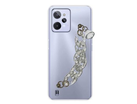 Funda cristal con Soporte diamante para Realme C31