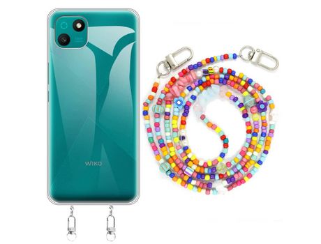 Funda cristal con Rosario colorful para Wiko T10