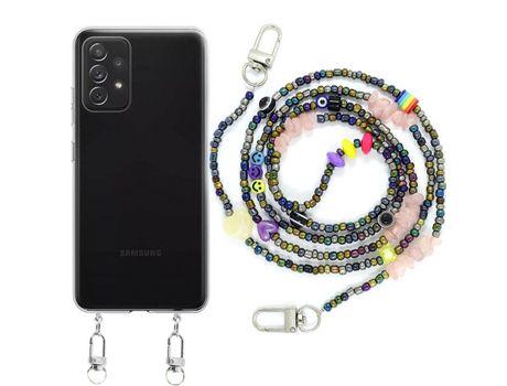 Funda cristal con Rosario smile para Samsung Galaxy A72