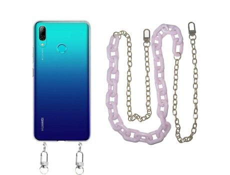Funda cristal con Cordón Cadena Marrón para Xiaomi Redmi Note 7