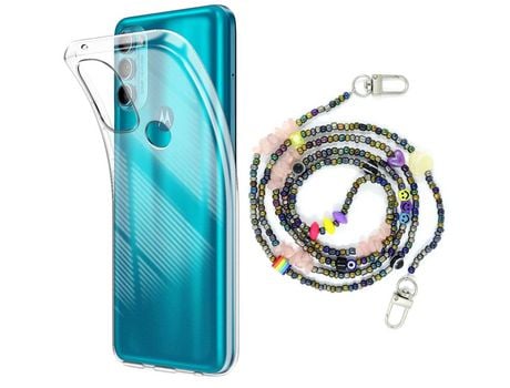 Funda cristal con Rosario smile para Motorola Moto G71 5G