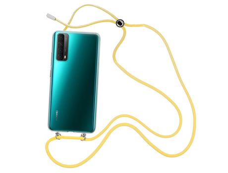 Funda cristal con Cordón Cadena branco para Realme Narzo 50
