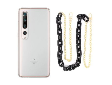 Funda cristal con Cordón Cadena verde para iPhone 12 Mini