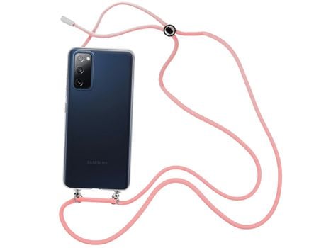 Funda cristal con Cordón rosa para Samsung Galaxy S20 FE