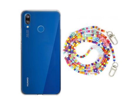 Funda cristal con Rosario colorful para Huawei P20 Lite