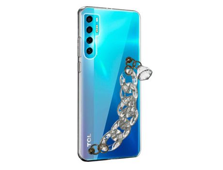 Funda cristal con Soporte diamante para TCL 20 Pro