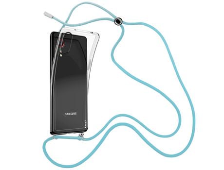 Funda cristal con Cordón azul para Samsung Galaxy XCover 5