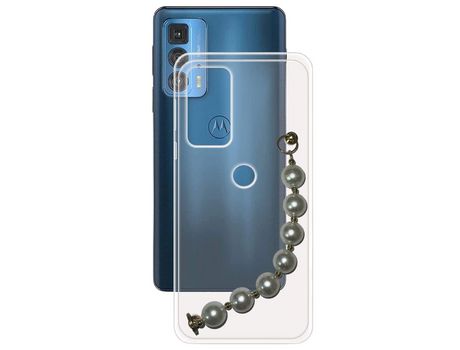 Funda cristal con Soporte pérola para Motorola Edge 20 Pro