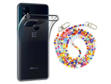 Funda cristal con Rosario colorful para Oneplus Nord N10